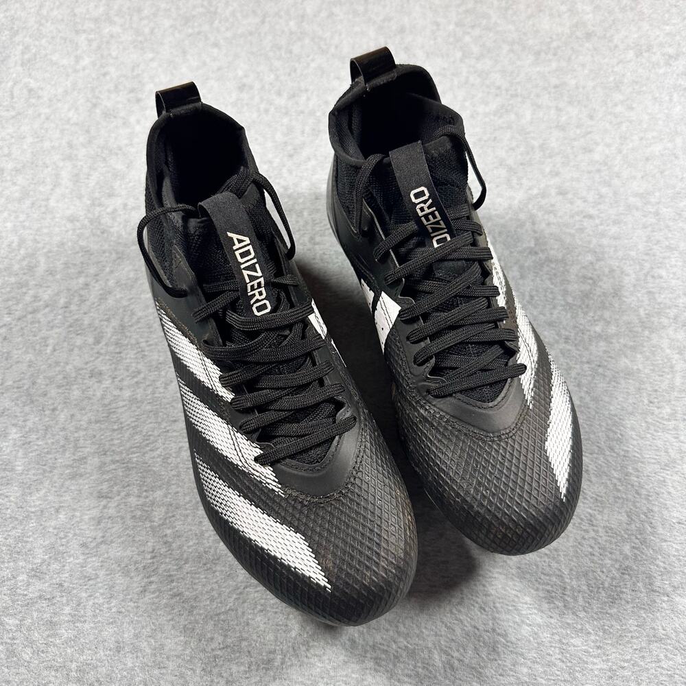 Adizero Impact Football Cleats and Gloves White/Black US Mens 8/Women's 9